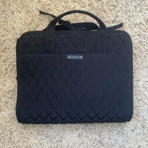Vera Bradley black quilted makeup travel case